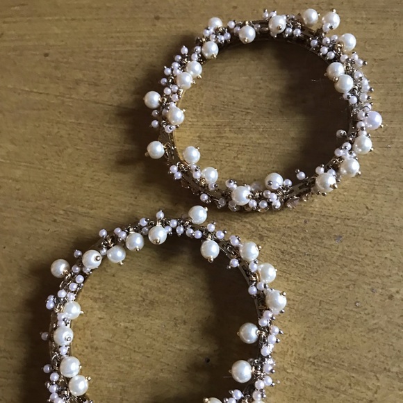 India Fashion Bracelets gem stone crown style Pearl droplets. On Sale - Picture 4 of 4